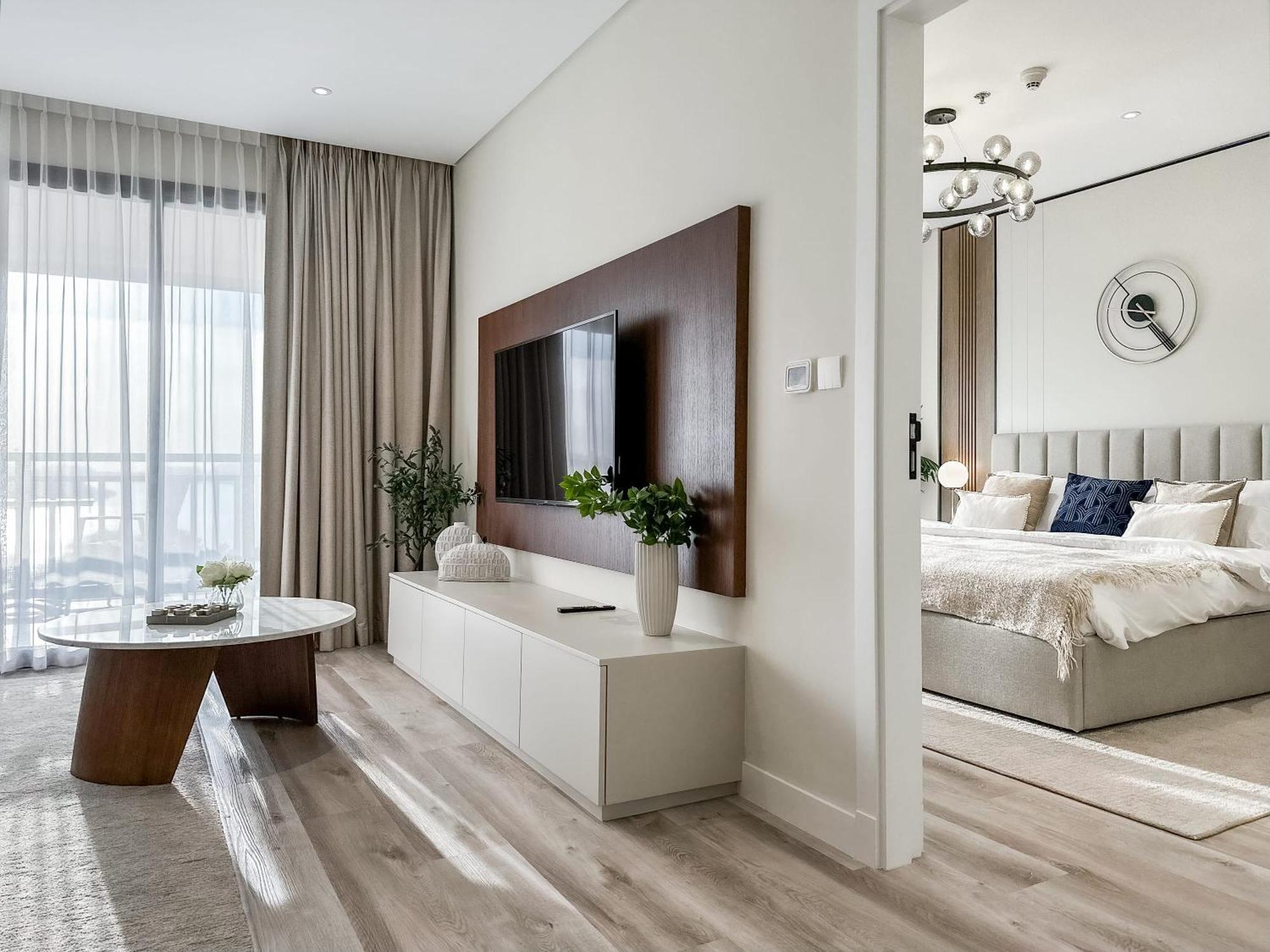 Relaxing 1 Bedroom Apartment At 5 Star Resort Dubaj Kültér fotó